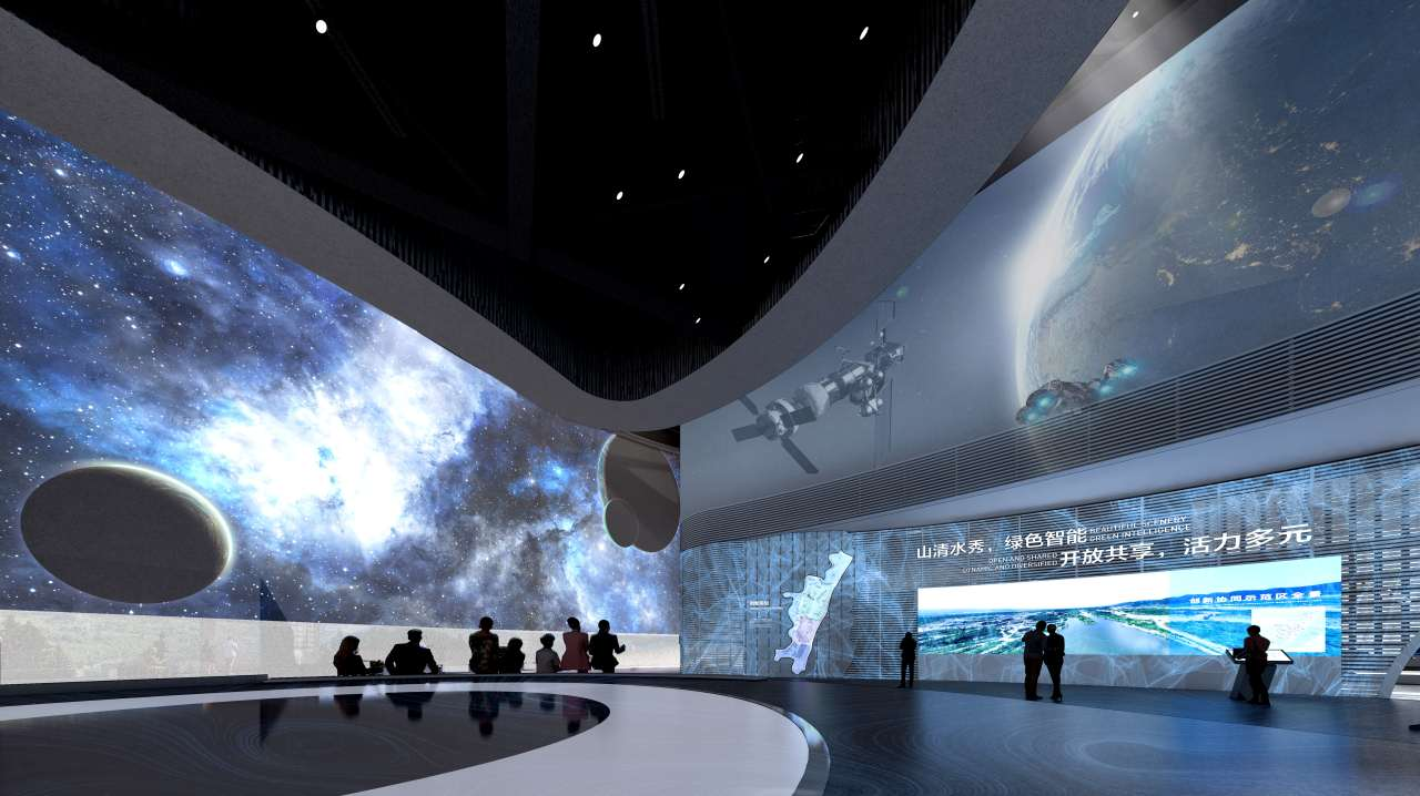 展廳設(shè)計(jì)效果圖-重慶規(guī)劃展示中心室內(nèi)策展裝修裝飾-文豐裝飾