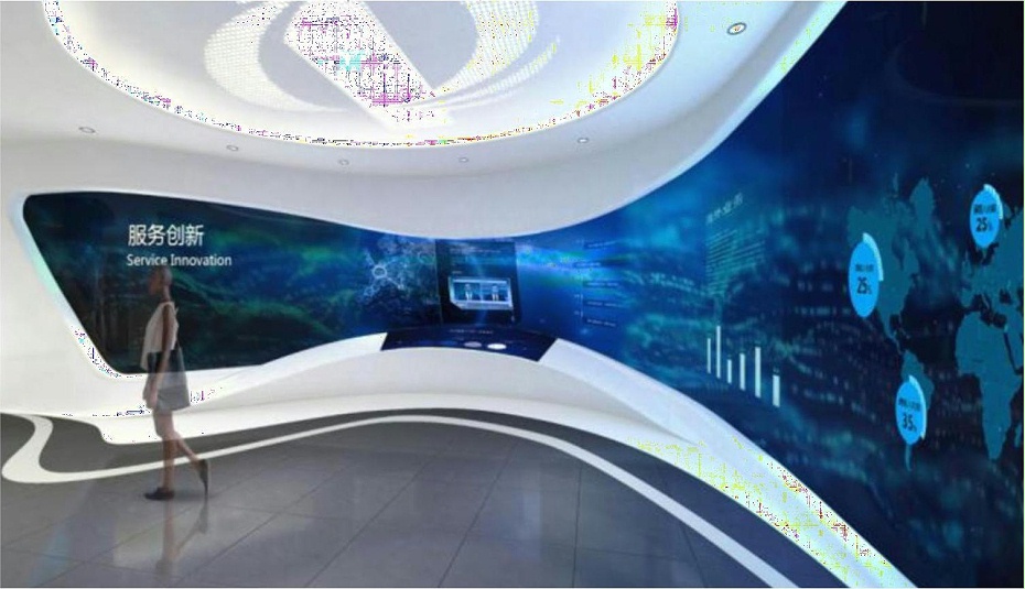 600平智能化展廳設(shè)計(jì)-綜合性展館裝修（帶圖紙）-文豐裝飾