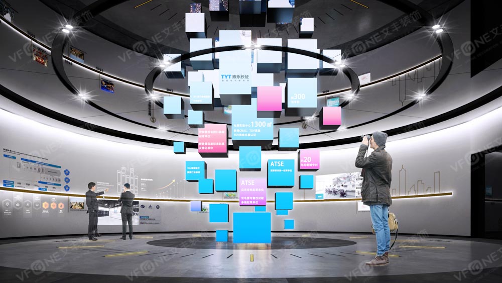 展廳裝修效果圖-泰永長征品牌展廳設(shè)計-深圳文豐裝飾裝修公司